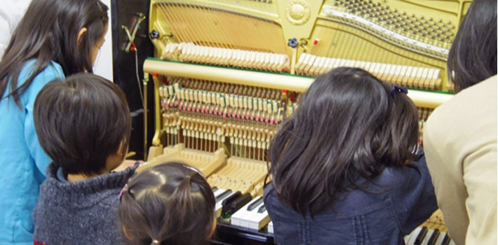 宮地楽器ピアノ分解教室　アクションの仕組み