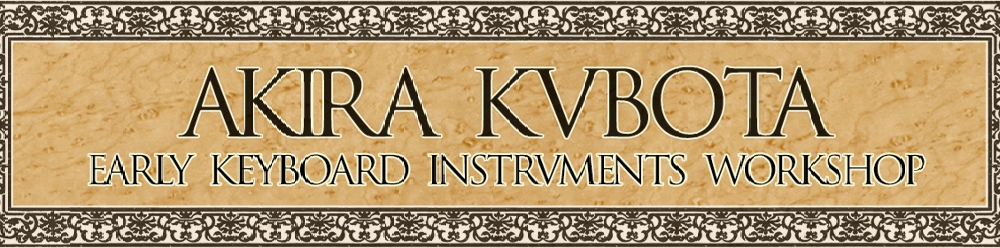 AKIRA KVBOTA - EARLY KEYBOARD INSTRVMENTS WORKSHOP